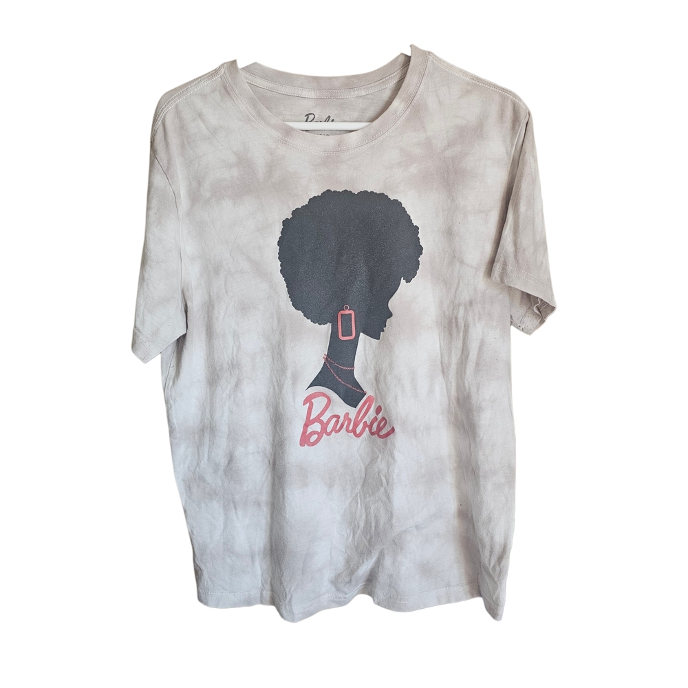 Barbie Graphic Tee Womens Large Tie Dye Washed Aesthetic Shirt